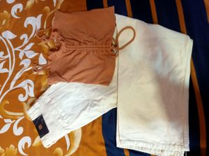 Beige Wide Leg Jeans🤍