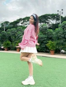 Savana Cute Gingham Heart Cardigan🍒