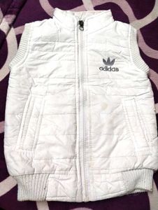 Adidas White Padded Vest