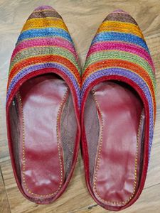 Colorful Embroidered Flats