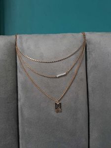 Triple Layered Gold Necklace
