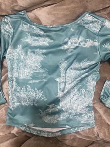 Sea green beautiful fit top