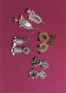 Assorted Vintage Earrings - 4 Pairs