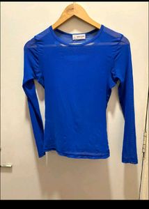 Beautiful Square Neck  And Mesh Top