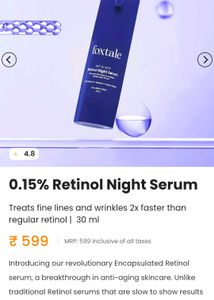 Foxtale Retinol Night Serum 0.15%