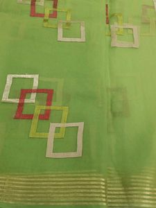 Green Embroidered shree