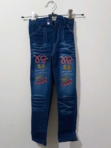 Boy&#39;s Red Plaid Shirt &amp; Jeans Set