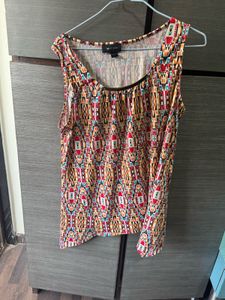 Multi Color Sleeve Less Top For Women