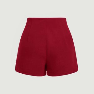 Red Lace-Up Mini Skort