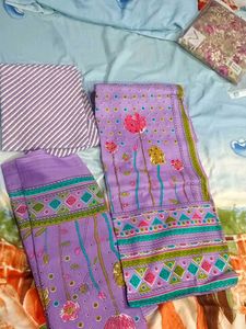 Women Cotton With Work Suit Set