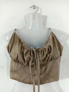 Dark Cream Colour Bralette Top (Women&#39;s)