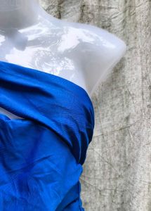 Blue One-Shoulder Swimsuit