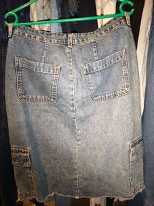 Denim Mini Skirt 32 -34 inches