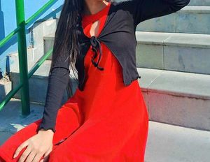 Red Flare Dress