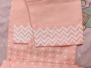 Peach Embroidered Kurta Set