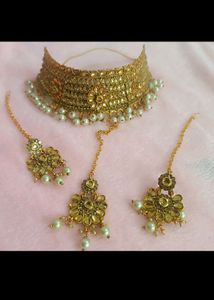 Gold-Tone Indian Jewelry Set