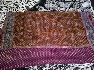 Purple Embellished Dupatta