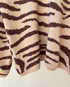 Animal Print Loose Sweater