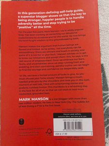 The Subtle Art of Not Giving a F*ck