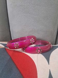 🌹Pink Bangles with Detailing🌹