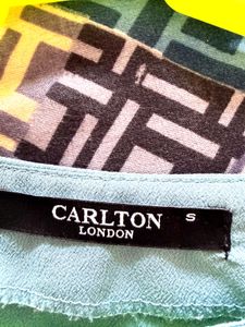 Chic Blue Tie-Sleeve Top