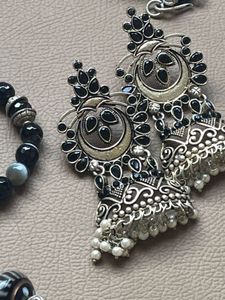 Handmade Agata Necklace&amp; Earring
