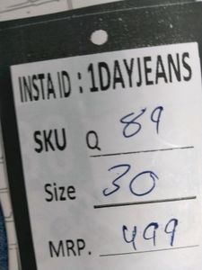 Q-89 Size 30 Flared Fit Women Denim Pajama