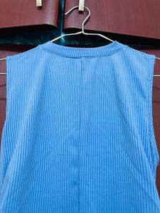 Blue Bodycon Midi Dress S SIze