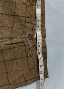 Brown Plaid Pant