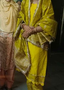 3 Peice Suit For Haldi Ceremony