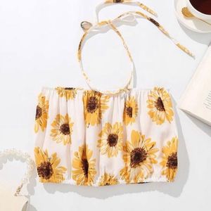 Knot Bandeau Vest (Sunflower Design)