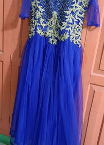 Blue Party Wear Gown