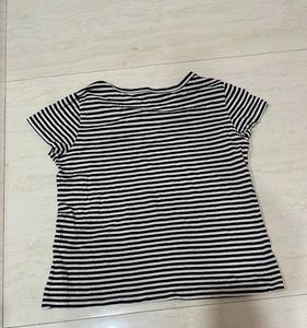 Striped Black And White Tshirt