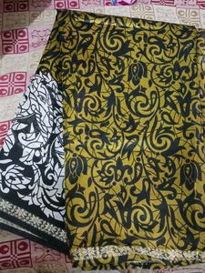 Printed Mehndi Saree