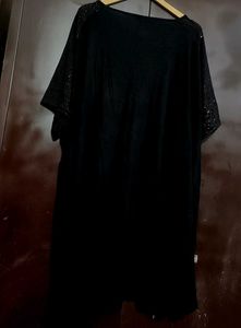 Black Top with Sequin Sleeves For 58 Bust