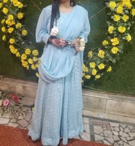 Georgette Ethnic Gown