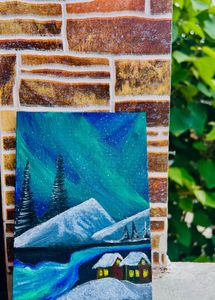 Aurora Borealis Painting