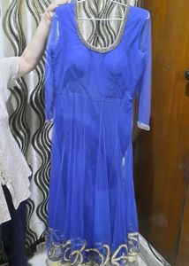 Royal Blue Anarkali Dress