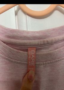 Pink Puff Sleeve Sweatshirt