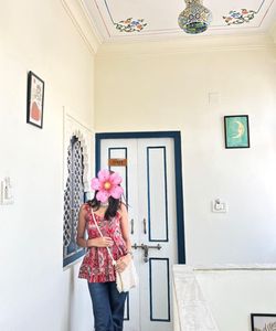 Printet Sleevless Short Kurti