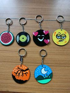 Handmade Painted Keychain Bundle