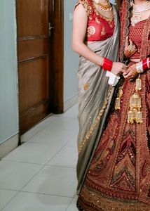 Silver Grey Saree