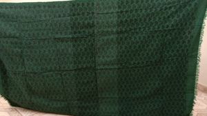 Emerald Green Heart Print  Blanket