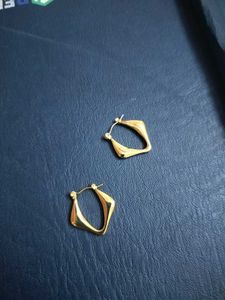 Anti Tarnish Gold Geometric Earrings