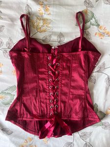 POLKA DOT CORSET TOP