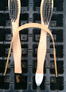 Bamboo Toothbrushes (2) , Tounge cleaner (1)