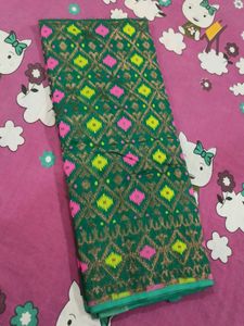 Brand new Jamdani Sari Copper zari Allover Work