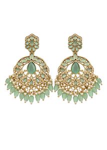 Elegant Mint Green Drop Earrings