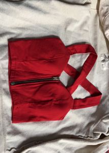 Red Crop Top