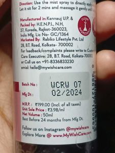 🌹 WishCare Kannauj Rose Water Toner